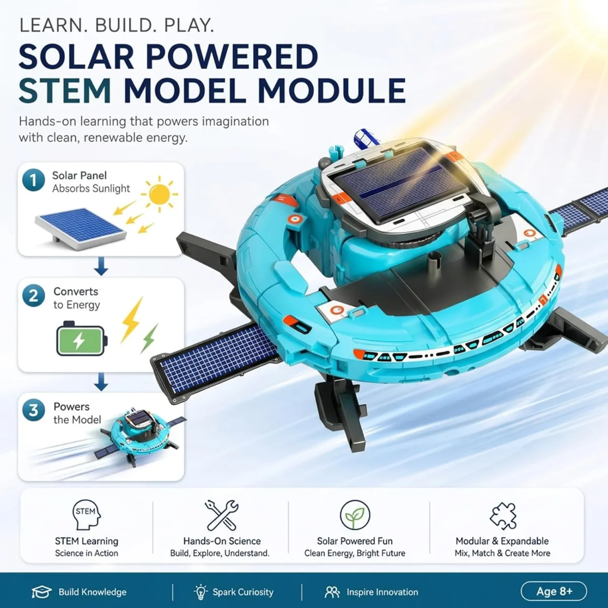 6-in-1 Solar Robot Building Kit for Boys Aged 8-13 || Educational Robotic Toys for Kids || Science Kits STEM Toys Birthday Gifts for 8 9 10 11 12 Years Old Boys Girls Teens (Copy)