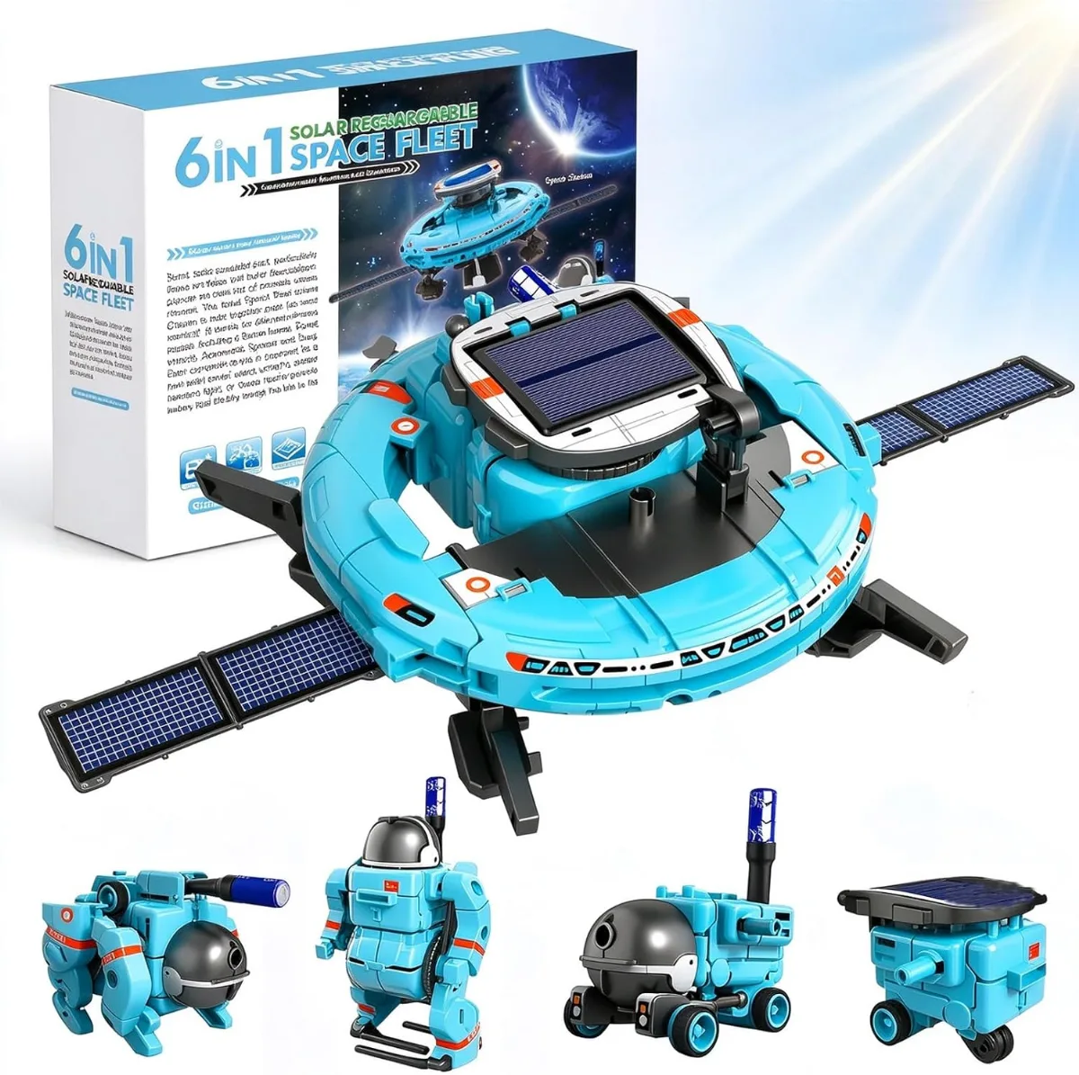 6-in-1 Solar Robot Building Kit for Boys Aged 8-13 || Educational Robotic Toys for Kids || Science Kits STEM Toys Birthday Gifts for 8 9 10 11 12 Years Old Boys Girls Teens (Copy)