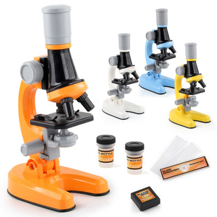 Children's Microscope Toy Scientific Experiment-Yellow