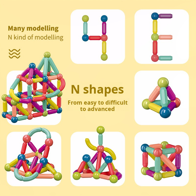 Strong Magnetic Stick Toys Set for Children's Brain Development (100pcs)